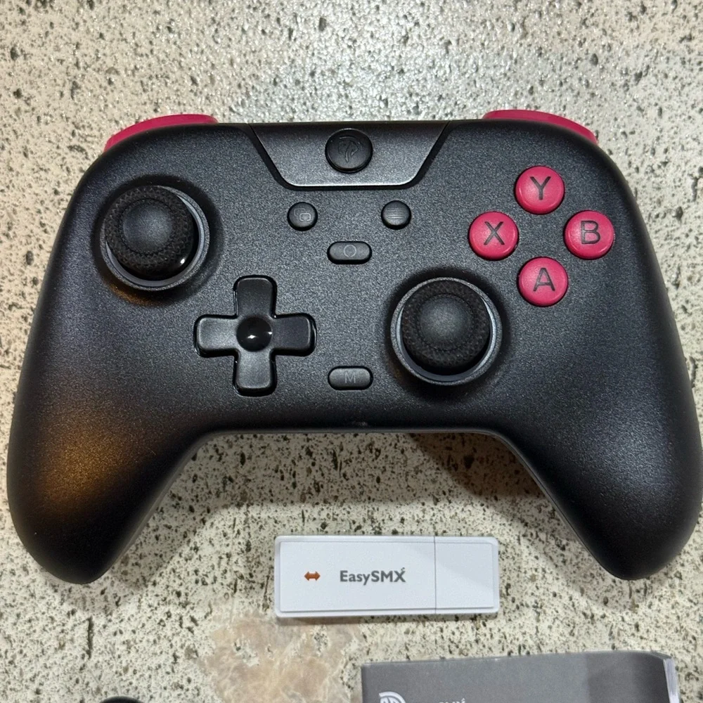 EasySMX X05 Wireless Controller for PC Switch iOS or Android - Black and Pink